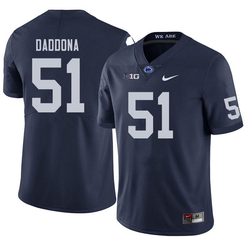NCAA Nike Men's Penn State Nittany Lions Dalton Daddona #51 College Football Authentic Navy Stitched Jersey YXL8298KZ